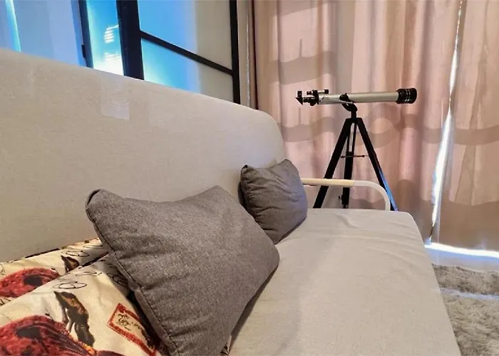 合一民宿 Unity Homestay At Jesselton Quay New Seaview Netflix 2-6Pax Free Parking